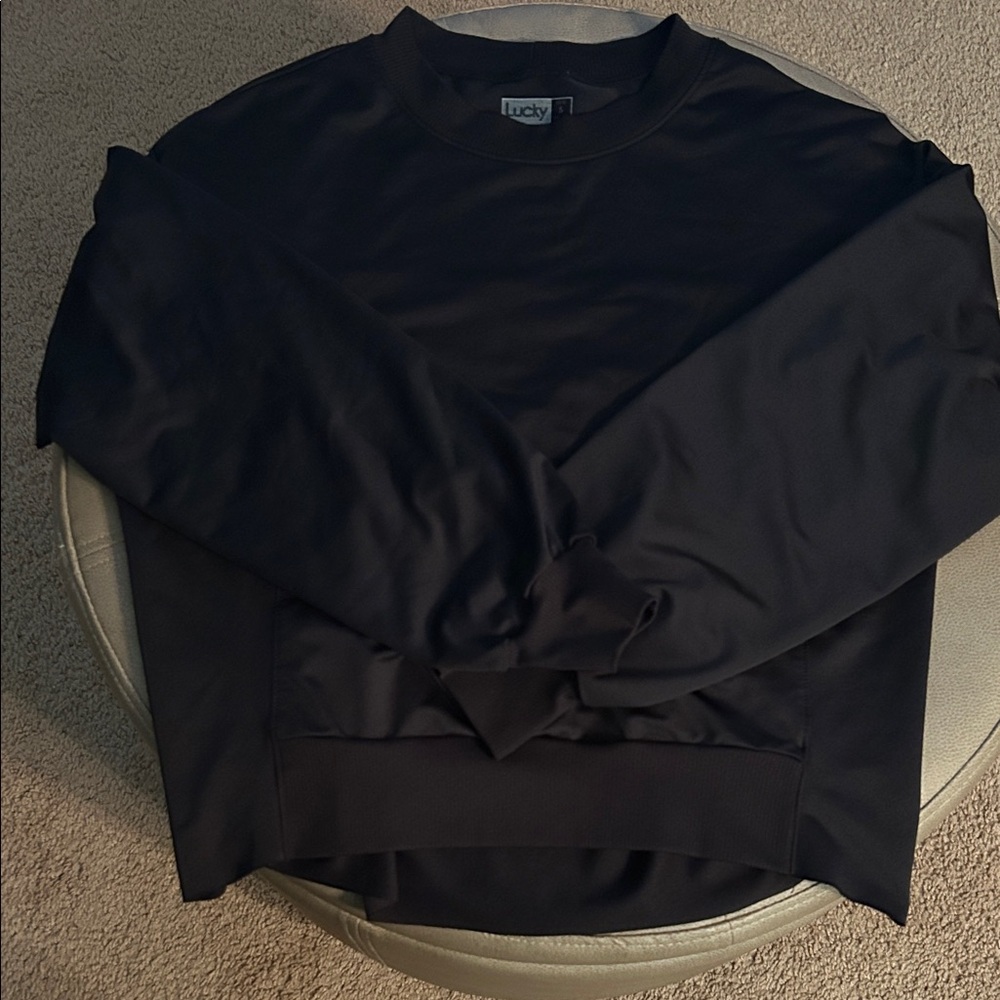 Lucky in Love Women's Black Crewneck Jacket
